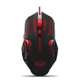 Mysz przewodowa Esperanza MX403 Apache optyczna Gaming 6D USB czerwono-czarna ESPERANZA
