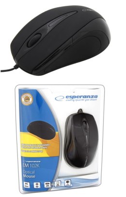Mysz przewodowa Esperanza SIRIUS EM102K optyczna czarna ESPERANZA