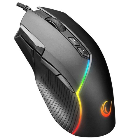 Mysz przewodowa Rampage SMX-G39 Comfort gamingowa, programowalna 12800 DPI RGB, czarna Rampage Mysz przewodowa Rampage SMX-G39 Comfort gamingowa, programowalna 12800 DPI RGB, czarna Rampage