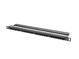 Patch panel Lanberg PPU6-0024-B 24 port 0.5U kat.6 czarny LANBERG
