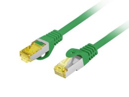 Patchcord Lanberg FTP kat.6A 1m LSZH CU fluke passed zielony LANBERG