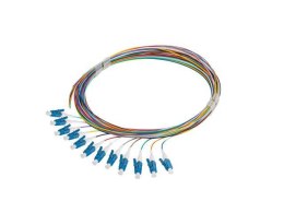 Pigtail światłowodowy Lanberg SM LC/UPC SEMI TIGHT 9/125 G657A1 12X2M Multikolor LANBERG