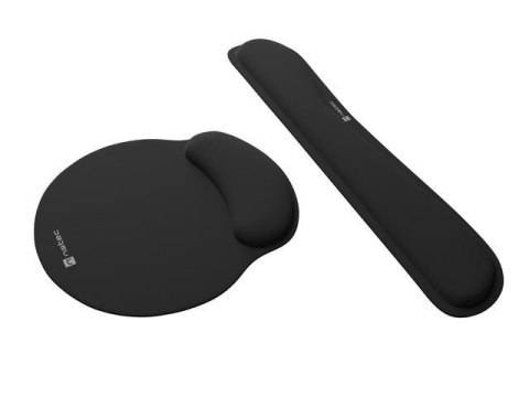 Podkładka pod mysz i Nadgarstek Natec Chimpunk 2-w-1 Zestaw Ergonomiczny czarny Natec Podkładka pod mysz i Nadgarstek Natec Chimpunk 2-w-1 Zestaw Ergonomiczny czarny Natec
