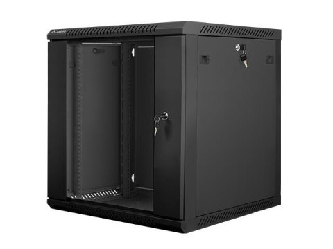 Szafa instalacyjna Rack wisząca 19" 12U 600x600 czarna Lanberg (flat pack) LANBERG Szafa instalacyjna Rack wisząca 19" 12U 600x600 czarna Lanberg (flat pack) LANBERG