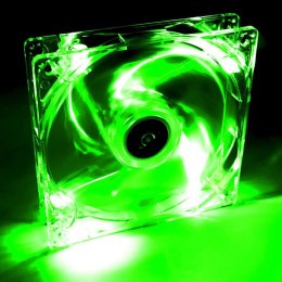 Wentylator systemowy Akyga AW-12A-BG 12cm LED zielony Molex AKYGA