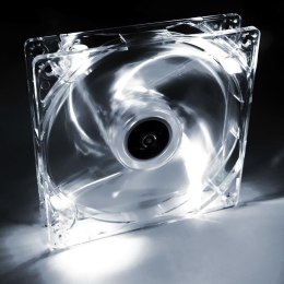 Wentylator systemowy Akyga AW-12A-WH 12cm LED biały Molex AKYGA
