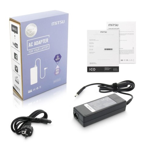 Zasilacz sieciowy Mitsu 19.5V 4.62A (4.5x3.0 pin) do notebooka Dell Mitsu Zasilacz sieciowy Mitsu 19.5V 4.62A (4.5x3.0 pin) do notebooka Dell Mitsu