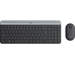 Zestaw bezprzewodowy klawiatura + mysz Logitech MK470 Slim Combo czarny Logitech