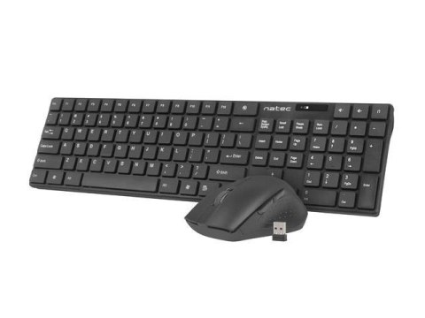 Zestaw bezprzewodowy klawiatura + mysz Natec Stingray czarny Natec Zestaw bezprzewodowy klawiatura + mysz Natec Stingray czarny Natec