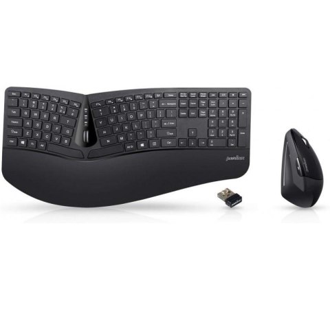 Zestaw bezprzewodowy klawiatura+mysz Perixx PERIDUO-605 Ergonomic czarny Perixx Zestaw bezprzewodowy klawiatura+mysz Perixx PERIDUO-605 Ergonomic czarny Perixx