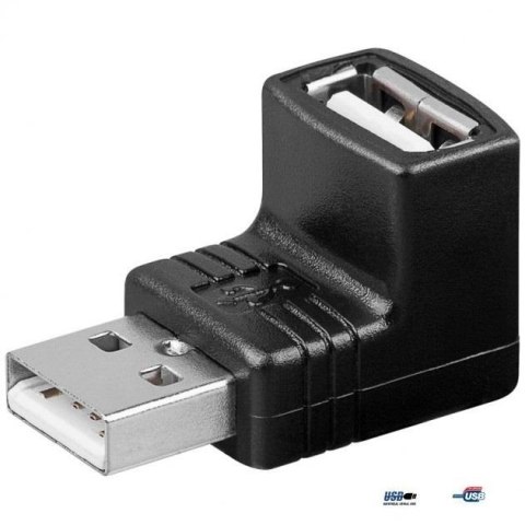 Adapter Manhattan Hi-Speed USB 2.0 A-A M/F kątowy Manhattan