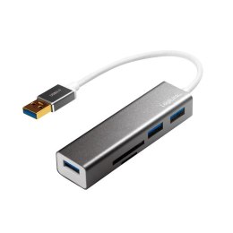 Hub USB 3.0 LogiLink UA0306 3 porty USB, z czytnikiem kart LogiLink