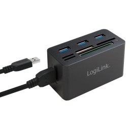 Hub USB LogiLink CR0042 USB3.0 z czytnikiem kart pamięci LogiLink