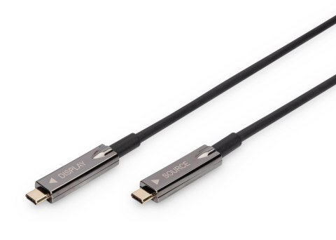Kabel DIGITUS połączeniowy hybrydowy AOC USB 3.1 Typ C/USB Typ C 4K 60Hz 20m Digitus