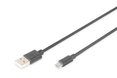Kabel USB DIGITUS 2.0, typ A - B micro, 3m czarny Digitus Kabel USB DIGITUS 2.0, typ A - B micro, 3m czarny Digitus