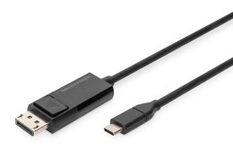 Kabel adapter DIGITUS 8K 30Hz USB Typ C/DisplayPort dwukierunkowy 2m Digitus