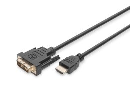 Kabel adapter DIGITUS HDMI Highspeed 1.3 Typ A / DVI-D(18+1), M/M 3m Black Digitus