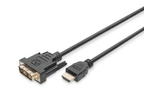 Kabel adapter DIGITUS HDMI Highspeed 1.3 Typ A / DVI-D(18+1), M/M 3m Black Digitus Kabel adapter DIGITUS HDMI Highspeed 1.3 Typ A / DVI-D(18+1), M/M 3m Black Digitus
