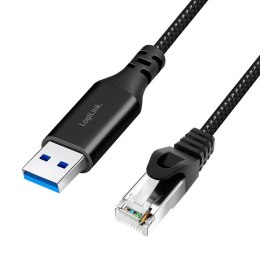 Kabel adapter LogiLink CU0404 Ethernet USB 3.0, A/M do RJ45/M, aktywny, 5 m LogiLink