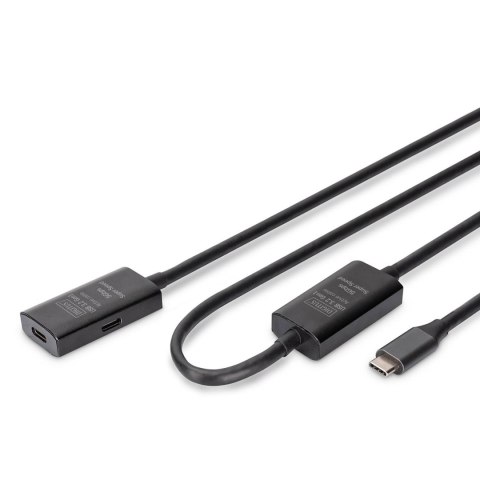 Kabel przedłużający aktywny DIGITUS DA-73109, USB 3.2 Gen1, 5Gbps, USB-C - USB-C, 10m Digitus