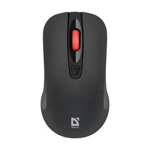 Mysz bezprzewodowa Defender NEXUS MS-195 optyczna bezklikowa silent 1600dpi czarna Defender