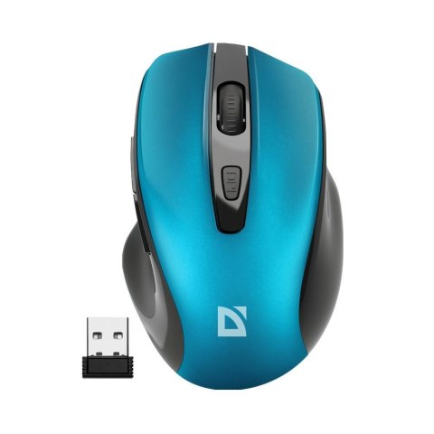 Mysz bezprzewodowa Defender PRIME MB-053 optyczna bezklikowa silent 1600dpi niebieska Defender Mysz bezprzewodowa Defender PRIME MB-053 optyczna bezklikowa silent 1600dpi niebieska Defender