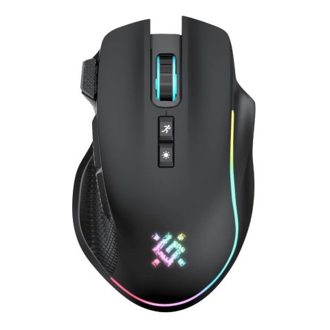 Mysz bezprzewodowa Defender THUNDER GM-213 optyczna 1600dpi czarna RGB AKUMULATOR 8 przycisków Gaming Defender