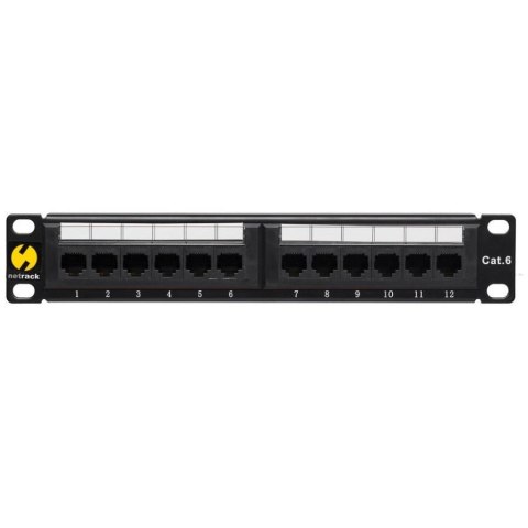 Patch panel 10'' Netrack 12-portów kat. 6 UTP NETRACK