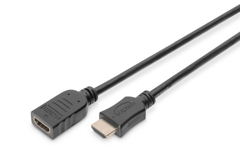 Przedłużacz HDMI DIGITUS AK-330201-050-S Ethernet 1.4 Gold 5m czarny Digitus Przedłużacz HDMI DIGITUS AK-330201-050-S Ethernet 1.4 Gold 5m czarny Digitus