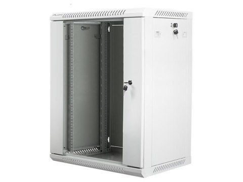 Szafa instalacyjna Rack wisząca 19" 15U 600x450 szara Lanberg (flat pack) LANBERG Szafa instalacyjna Rack wisząca 19" 15U 600x450 szara Lanberg (flat pack) LANBERG