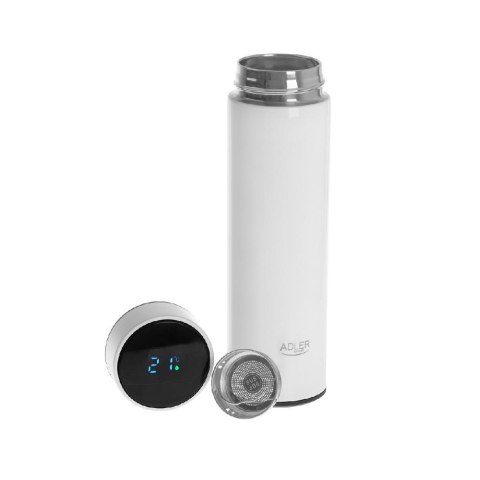 Termos Adler AD 4506 biały, wyświetlacz LED, 473ml Adler