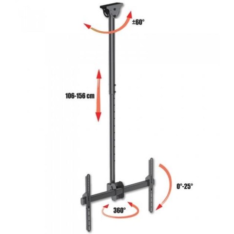 Uchwyt sufitowy Techly 37"-70", 50kg regulowany Techly
