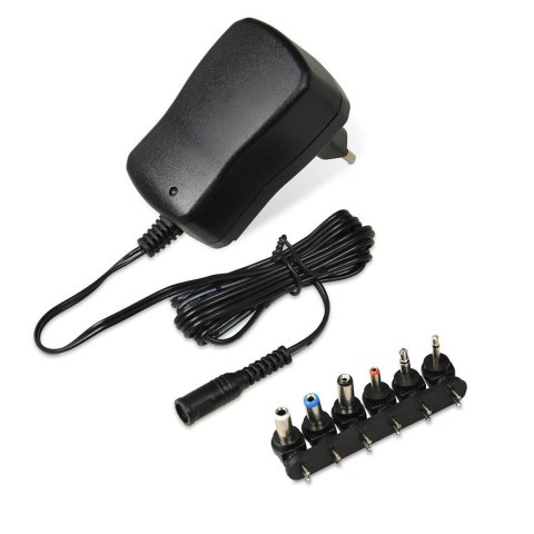Zasilacz sieciowy uniwersalny iBOX IZU1A, 12V-1A, 6 wtyczek IBOX Zasilacz sieciowy uniwersalny iBOX IZU1A, 12V-1A, 6 wtyczek IBOX