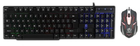 Zestaw przewodowy klawiatura + mysz Rebeltec OPPRESSOR Gaming USB czarny Rebeltec Zestaw przewodowy klawiatura + mysz Rebeltec OPPRESSOR Gaming USB czarny Rebeltec