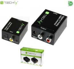 Adapter Techly RCA L/R IDATA SPDIF-3 Audio SPDIF Toslink Coaxial RCA na Analog Techly