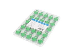 Adapter światłowodowy Lanberg SM SC/APC simplex zaślepka przezroczysta 25szt LANBERG