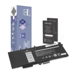 Bateria Mitsu do notebooka Dell Latitude 5280, 5480, 5490, 5590, GJKNX (7.4V-7.6V) (6300 mAh) Mitsu