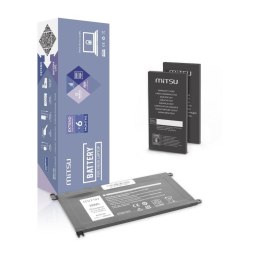 Bateria Mitsu do notebooka Dell Vostro WDX0R, P75F, P62F, P66F, T2JX4, 14 (5468), Inspiron 15 (5568) (11.4V) (3400 mAh) Mitsu