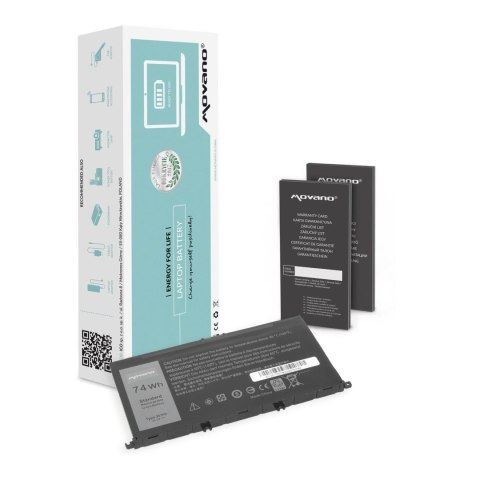 Bateria Movano do notebooka Dell Inspiron 15 (7557), 15 (7559), 357F9 (10.8V-11.1V) (6600 mAh) Movano Bateria Movano do notebooka Dell Inspiron 15 (7557), 15 (7559), 357F9 (10.8V-11.1V) (6600 mAh) Movano