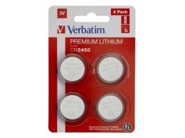 Bateria Verbatim CR2450 (4 szt blister) Verbatim