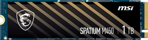 Dysk SSD MSI SPATIUM M450 1TB PCIe 4.0 NVMe M.2 2280 (3600/3000 MB/s) 3D NAND MSI