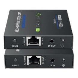 Extender Techly HDMI 4K*60Hz Cat.6/6a/7 Zero Latecy IR do 70m Techly