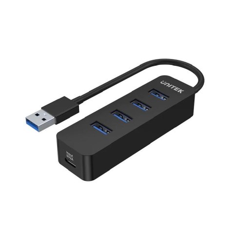 HUB USB-A Unitek H1117A 4xUSB-A 3.1, aktywny, 10W Unitek HUB USB-A Unitek H1117A 4xUSB-A 3.1, aktywny, 10W Unitek