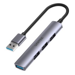 Hub USB Unitek H1208A 1xUSB-A 5 Gbps, 3xUSB-A 2.0 alu Unitek