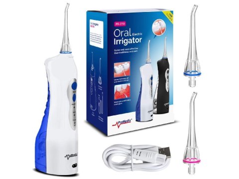Irygator dentystyczny do zębów Promedix PR-770 W stomatologiczny, bezprzewodowy, IPX7 biały Promedix