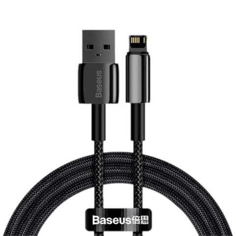 Kabel Baseus Tungsten Gold USB-A - Lightning 1m czarny Baseus