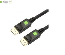 Kabel DisplayPort Techly DisplayPort/DisplayPort M/M 10m czarny 4K Techly
