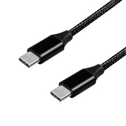 Kabel USB 2.0 LogiLink CU0154 USB-C - USB-C, M/M, czarny, 1m LogiLink