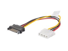 Kabel adapter Lanberg SATA zasilający(M) -> Molex(F) 0,15m LANBERG
