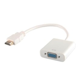 Kabel adapter Savio CL-27/B HDMI - VGA biały Savio